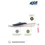 Тапочки женские AXA-21731А-СЕРО-РОЗОВЫЙ