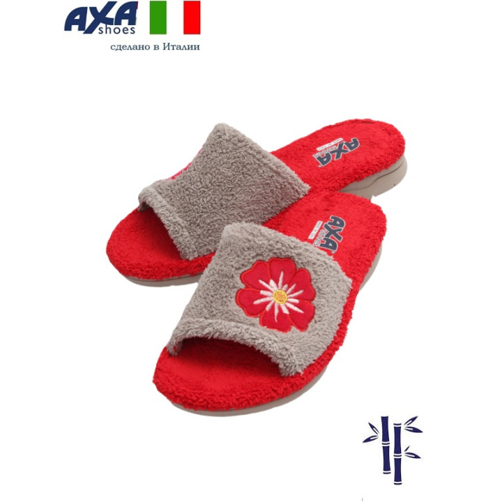 Тапочки женские AXA-21491А-КРАСНЫЙ