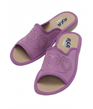 Домашняя женская обувь AXA 21544А лиловый