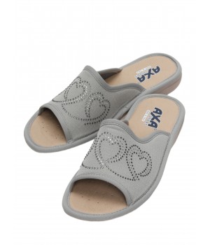 Домашняя женская обувь AXA 21544А серый
