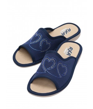 Домашняя женская обувь AXA  21544А синий