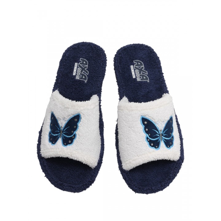 Домашние женские тапочки AXA 21490A Синий