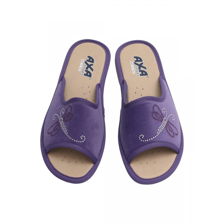 Тапочки домашние женские AXA 18631А Фиолетовый