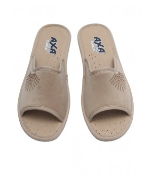 Тапочки домашние женские AXA 18890А Бежевый