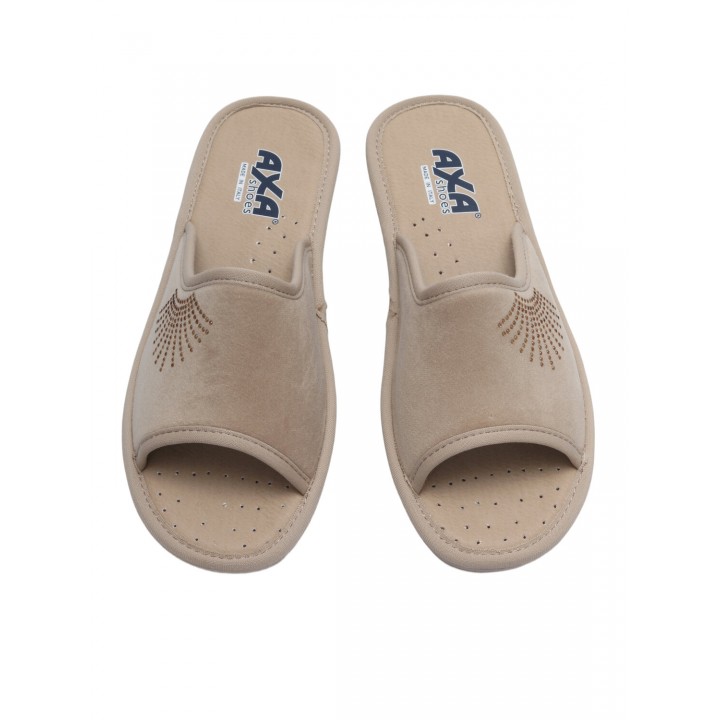 Тапочки домашние женские AXA 18890А Бежевый