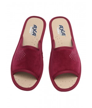 Тапочки домашние женские AXA 18890А Бордовый