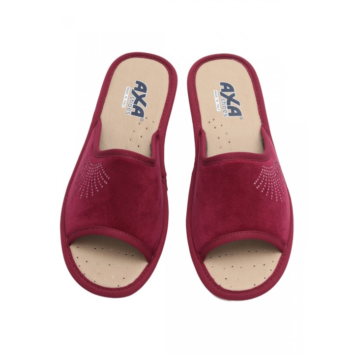 Тапочки домашние женские AXA 18890А Бордовый