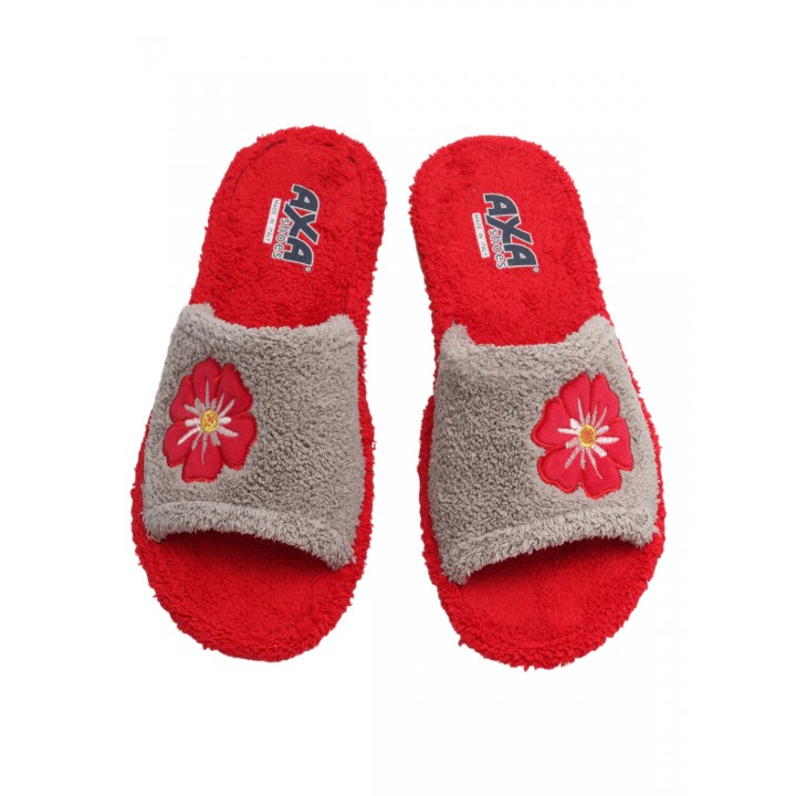 Тапочки домашние женские AXA 21491А Красный