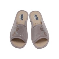 Тапочки женские домашние AXA 18631A Серо/розовый