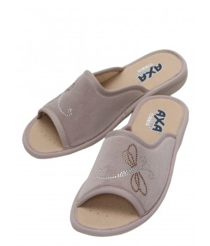 Тапочки женские домашние AXA 18631A Taupe