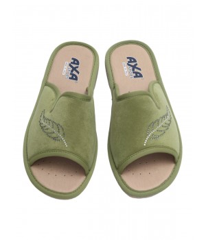 Тапочки женские домашние AXA 21414 Зеленый