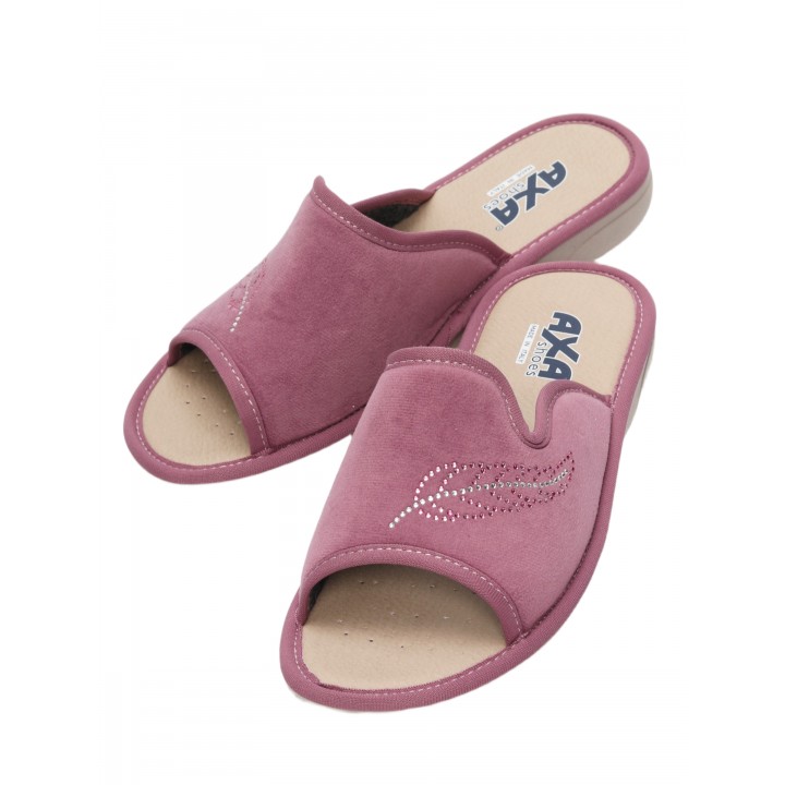 Тапочки женские домашние AXA 21414А темно-розовый
