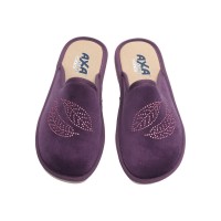 Тапочки женские домашние AXA 21569А  Темно/фиолетовый