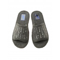  Домашние женские тапочки AXA Fluffiness Зеленые