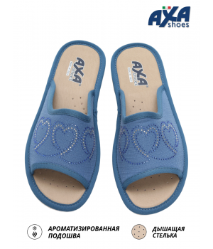 Домашняя женская обувь AXA 21544А голубой