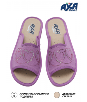 Домашняя женская обувь AXA 21544А лиловый