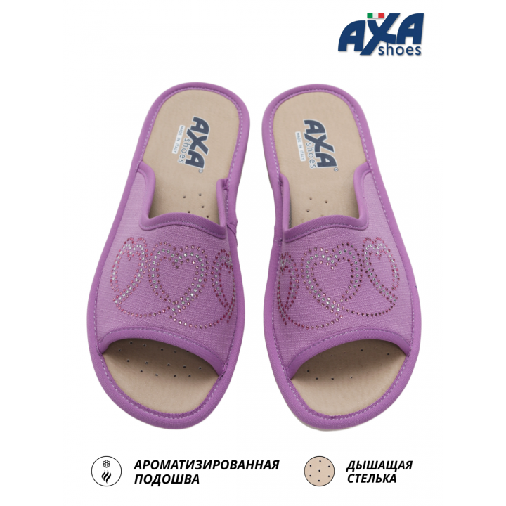 Домашняя женская обувь AXA 21544А лиловый