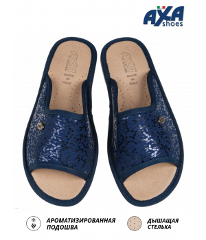 Тапочки домашние СИЯНИЕ AXA-21329А-СИНИЙ