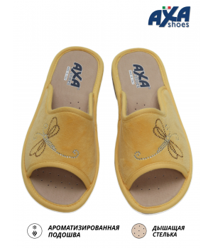 Тапочки женские домашние AXA 18631А Желтый