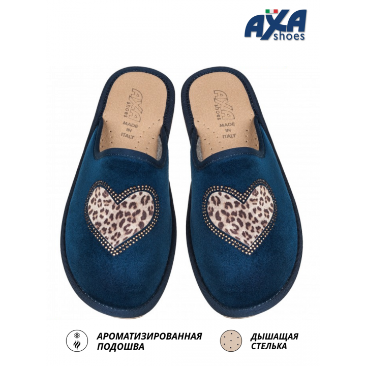 Тапочки женские домашние AXA 21405А Blue