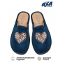 Тапочки женские домашние AXA 21405А Blue