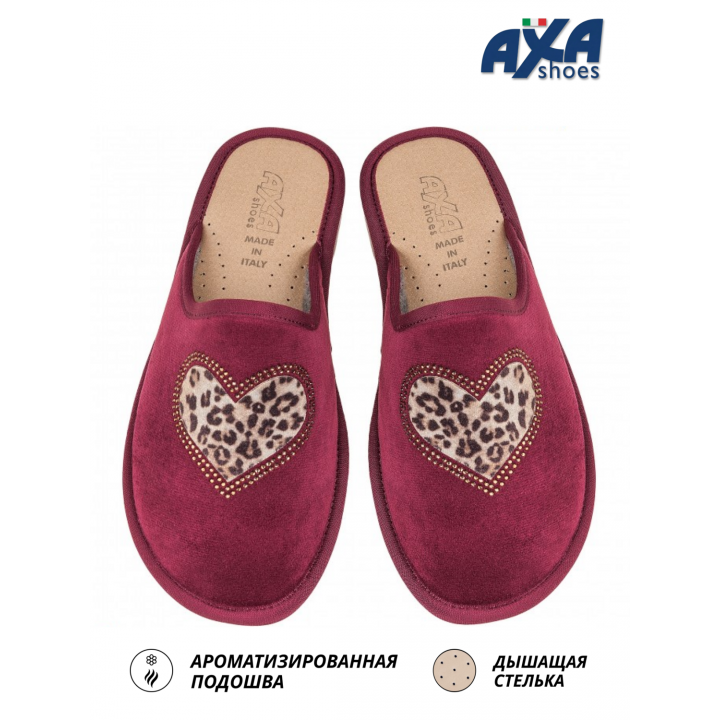 Тапочки женские домашние AXA 21405А Bordeaux