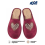 Тапочки женские домашние AXA 21405А Bordeaux