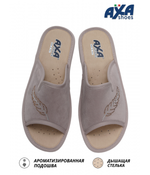 Тапочки женские домашние AXA 21414 серо-розовый