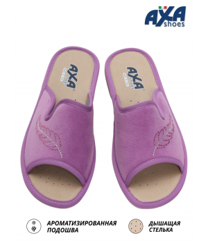 Тапочки женские домашние AXA 21414А лиловый