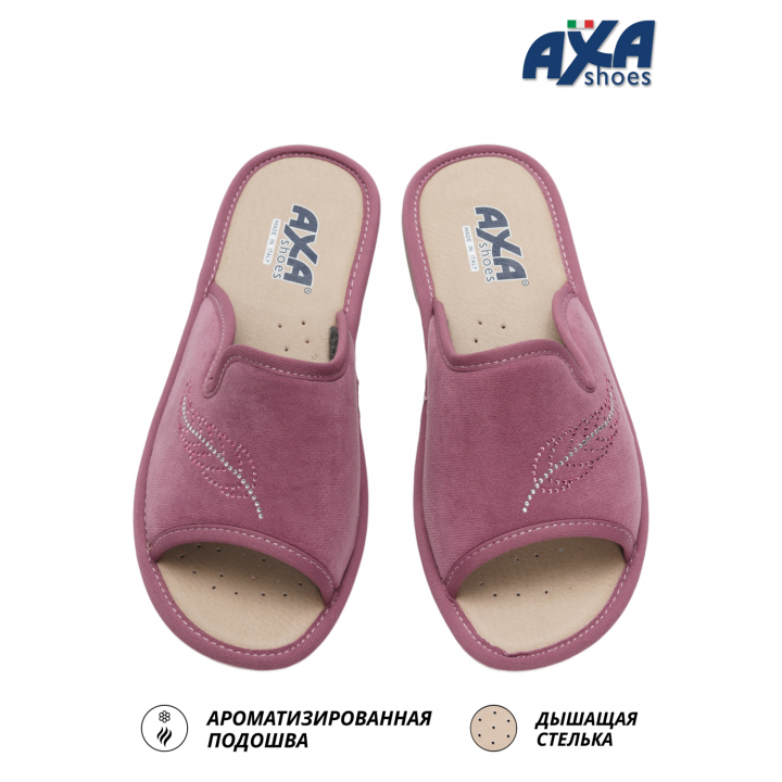 Тапочки женские домашние AXA 21414А темно-розовый