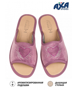 Тапочки женские домашние AXA 21439А Темно розовый