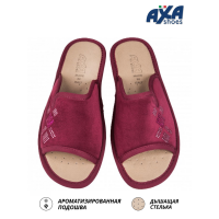 Тапочки женские домашние AXA 21482А Бордовые