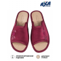 Тапочки женские домашние AXA 21482А Бордовые