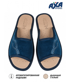 Тапочки женские домашние AXA 21484А Синие