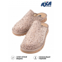Тапочки женские домашние AXA 21521А Серо розовый