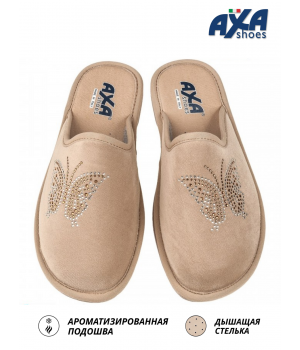 Тапочки женские домашние AXA 21559А  бежевый