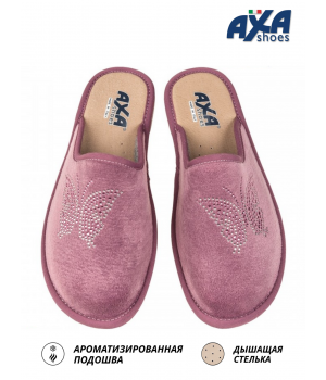 Тапочки женские домашние AXA 21569А  Темно розовый