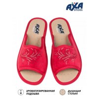 Тапочки женские домашние AXA 21565А красный
