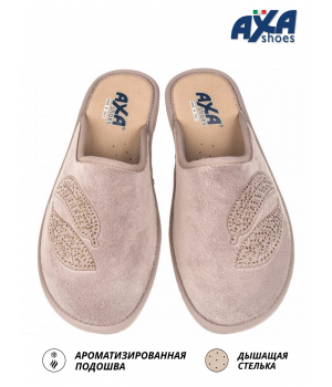 Тапочки женские домашние AXA 21569А Серо/розовый