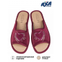 Тапочки женские ЛЮБОВЬ AXA-21439А-БОРДОВЫЙ