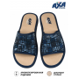 Тапочки мужские ALFABETO AXA-21307А-Синий