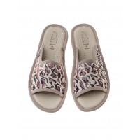 Тапочки женские домашние AXA Leopardo Taupe