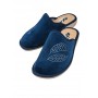 Тапочки домашние ЛИСТЬЯ AXA-21569А-СИНИЙ