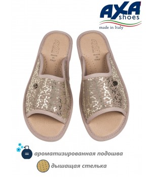 Тапочки домашние СИЯНИЕ АХА-21329А-БЕЖЕВЫЙ