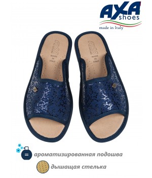 Тапочки домашние СИЯНИЕ AXA-21329А-СИНИЙ