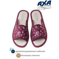 Тапочки домашние женские AXA 17032А Бордовый