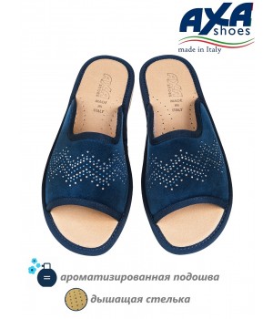 Тапочки домашние женские AXA 18514А Синий