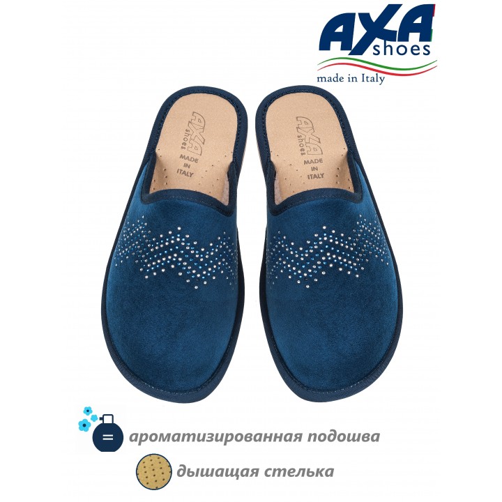 Тапочки домашние женские AXA 18515А Blue