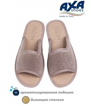 Тапочки домашние женские AXA 21200А Серо розовый