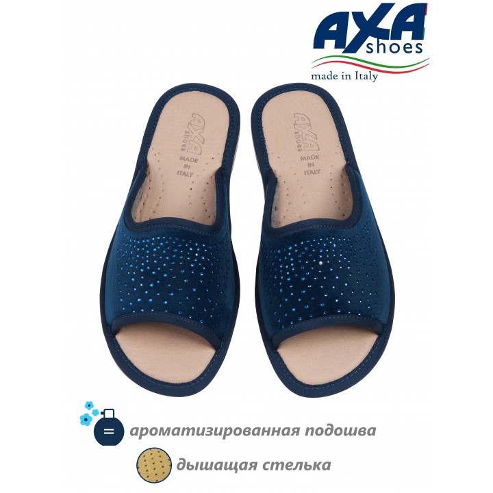 Тапочки домашние женские AXA 21200А Синий